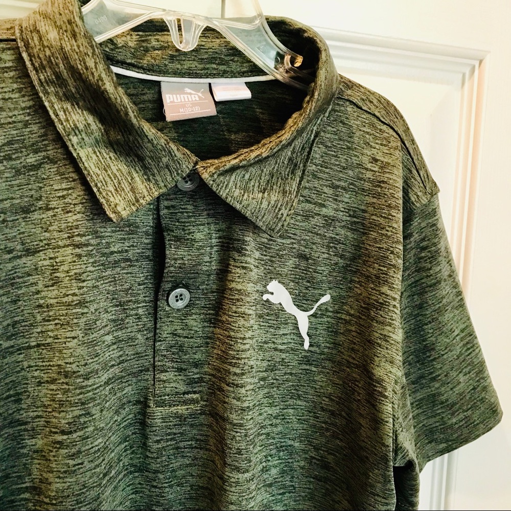 3/$10 Puma boys cross fade Drifit polo